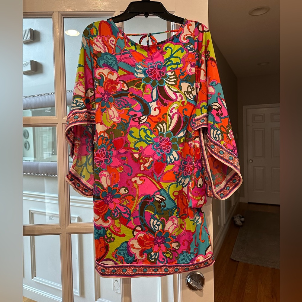 Trina Turk Vibrant Multicolor Floral cover-up!